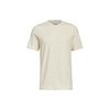 Men's Originals Solid Color Logo Athleisure Casual Sports Round Neck Short Sleeve Creamy White T-Shirt HN0995
