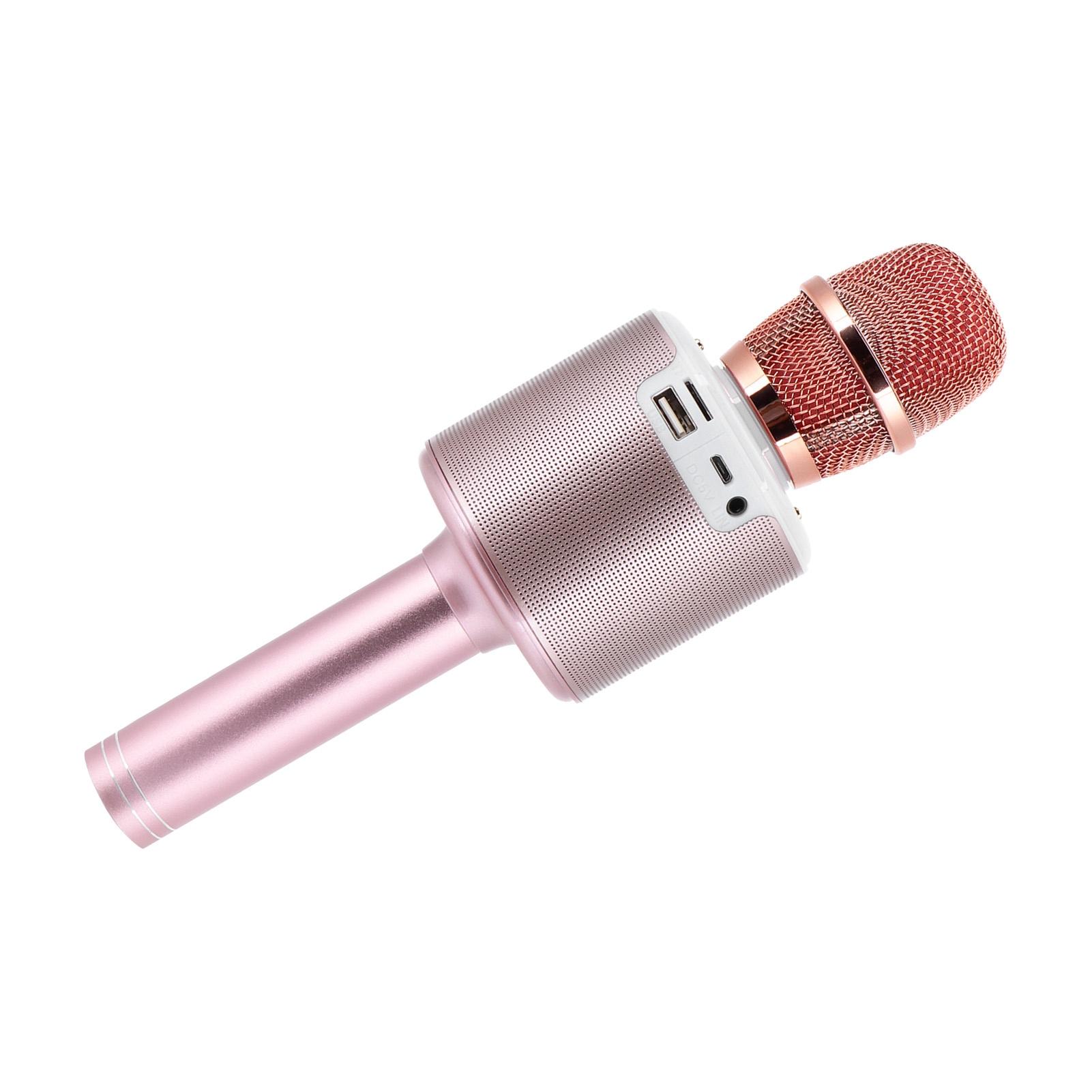 

2 in 1 Wireless Speaker Handheld Microphone with LED Light for Home Karaoke Live