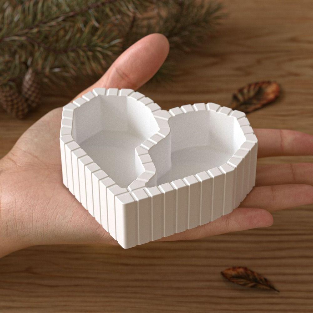 Two Grid DIY Silicone Mold Creative Candle Cup Molds Unique Candlestick Mold  Home Decor