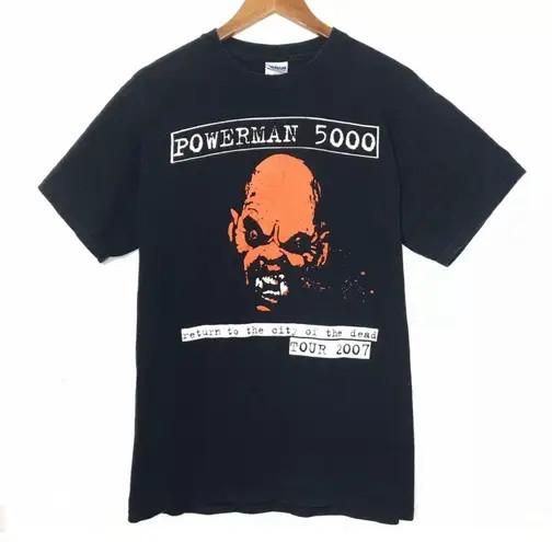Винтажная футболка Powerman 5000 с коротким рукавом, подарок, футболка для тура, концерта, размеры от S до 5XL, унисекс L