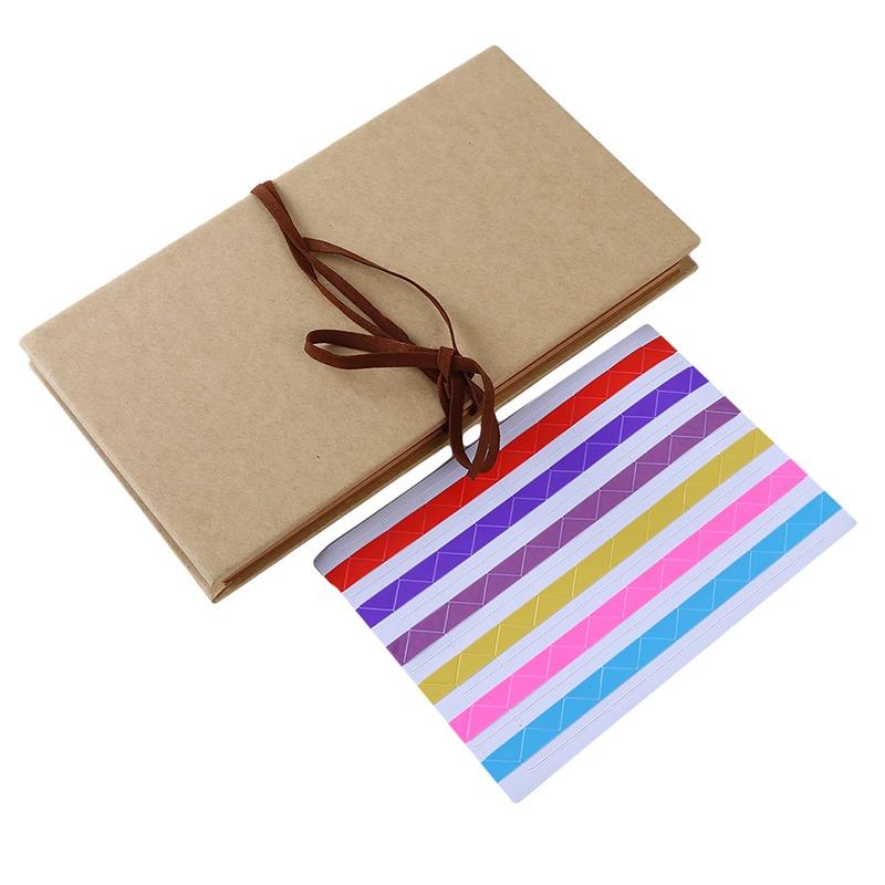 Kraft Paper Hardcover Accordion Style DIY Album Book Blank Scrapbook Graduation Anniversary Gifts