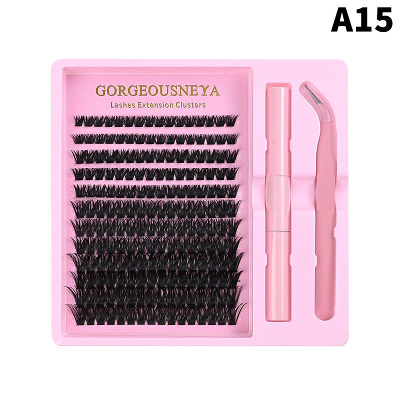 Lightweight Cluster Lash Kit 30D 40D 50D 60D Natural Eyelash Extensions Segmented Volumizing Lashes for Daily Wear Home Use