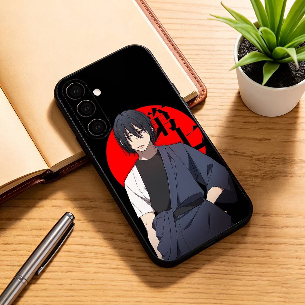 

Benimaru Shinmon Fire Force Logo Phone Case For Samsung Galaxy A73,A72,A71,A70,A53,A52,A51,Soft Silicone Black Cover Samsung a71 5g