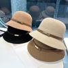 Womens Ladies Summer Straw Fisherman's Hat Sun Hat Adjustable Visor Hat