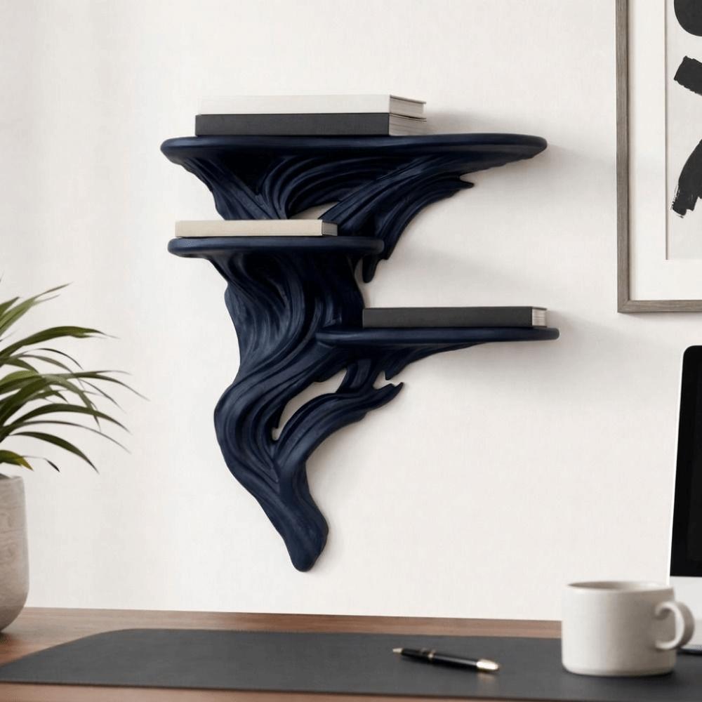 Stable Three Tier Wall Rack 3D Printed Plants Display Stand Decorative Wall Bracket Bedroom