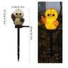 Solar-Powered Owl and Parrot Resin Stake Lights for Outdoor Garden Decoration
