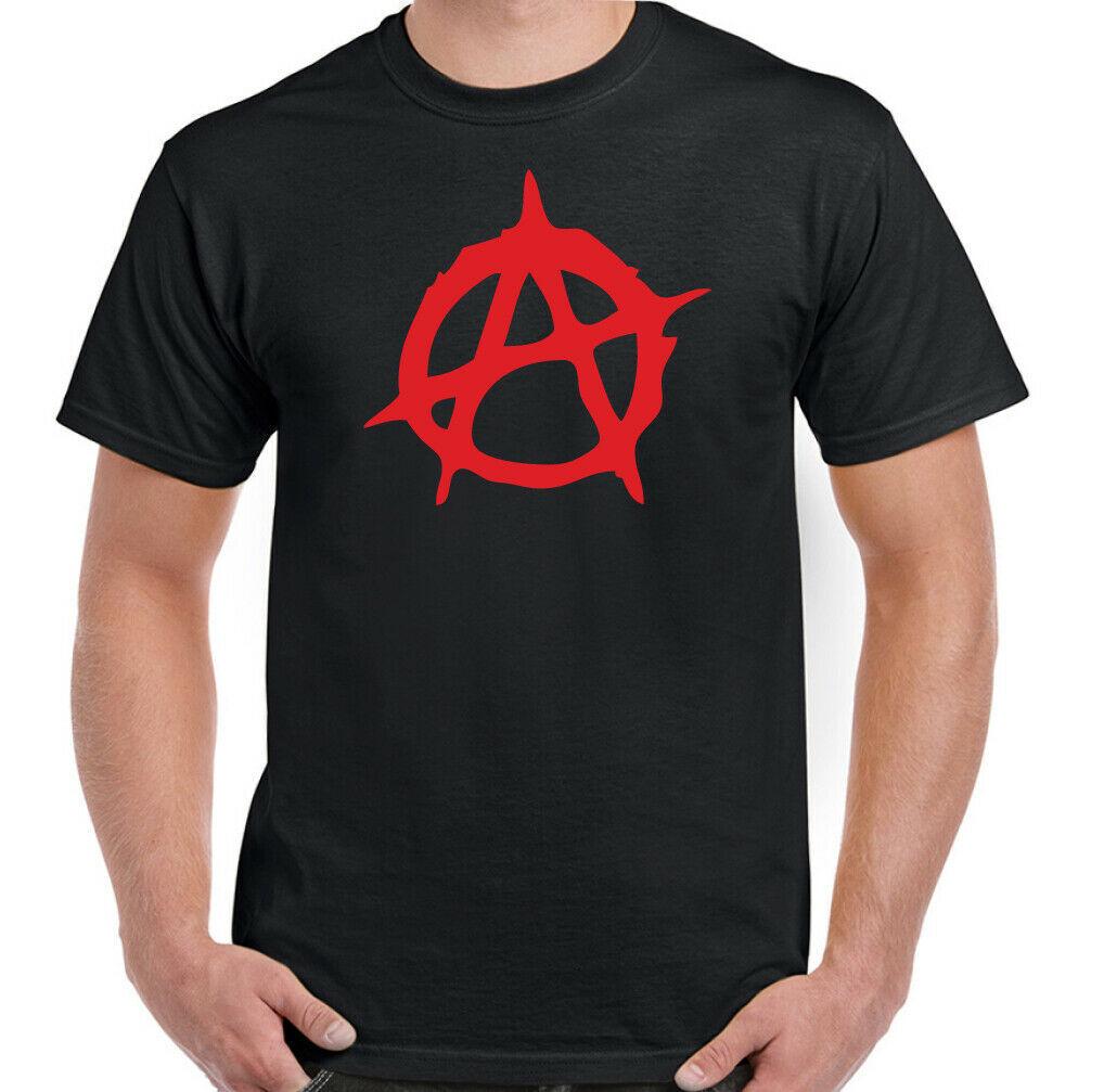 

26 ANARCHY SYMBOL T-SHIRT Anarchist Revolution Crass Che Guevara Punk Music Logo Unisex T-Shirt XXXXL