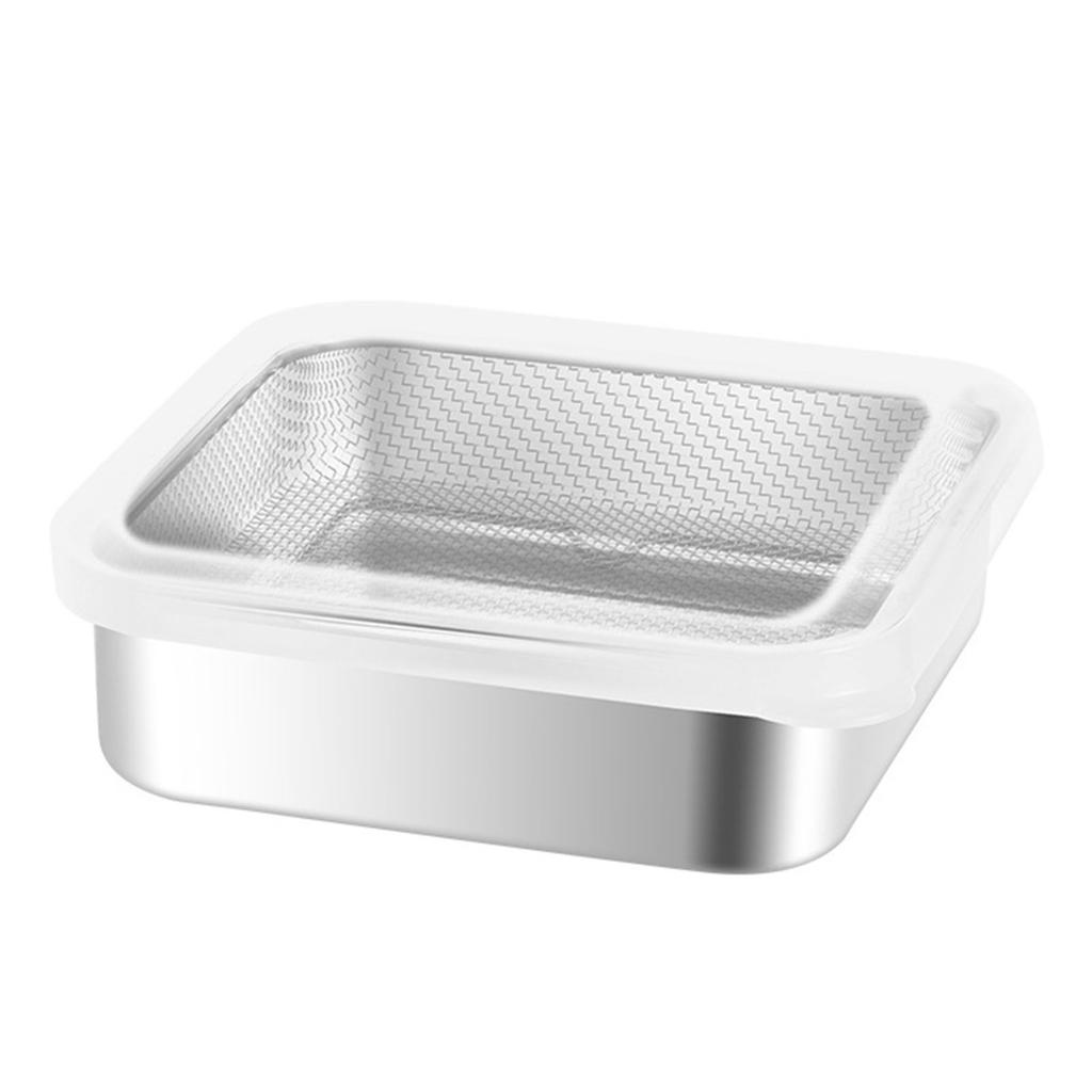 Sturdy Stainless Steel Meal Preps Container With Drainage Function for Efficient Kitchen Food Storage Solution