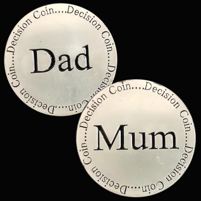 Children's Challenge Coins, Parental Decision Coins, Fun Game Coins, Metal Commemorative Coins, Creative Gifts, Toys, Tooth Fairy Coins