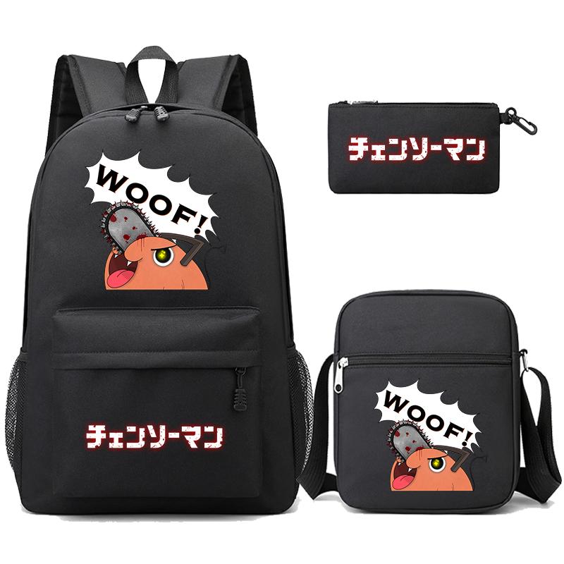 3 Teile/satz Anime Gedruckt Rucksack Sharingan Jugendliche Große Kapazität Cartoon Student Schul Mädchen Zurück Zu Schule Tasche