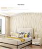 Modern 3D Water Wave Pattern Non-woven Suede Wallpaper for TV Background