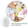 10Pcs Blank Foam Easter Eggs DIY Craft Supplies for Painting Decorating Easter Party Favors Photography Props Festive Scene