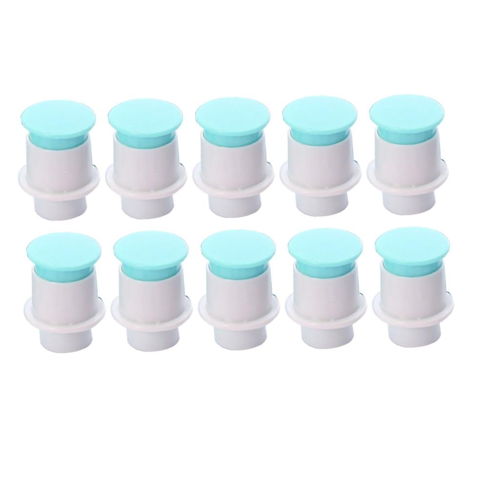 10PCS Food Grade Plastic Number Cookie Stamp Spring Plunger Cake Decorating Cutter Cake Decorating