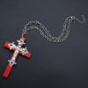Vintage Gothic Collar Necklace Wooden Cross Pendant Necklace Streetwear Jewelry