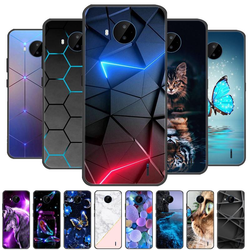 For Nokia C20 Case Soft TPU Silicone Cartoon Back Cover for Nokia C20 Plus Phone Cases TPU Black Bumper for NokiaC20 C 20 Plus