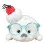 Seal Plushie Gift Cute Baby Plush Keychain, Soft Fluffy White Mini Bag Kawaii Keychain Charm, Stuffed Ocean Animal Key Ring Accessory for Backpack