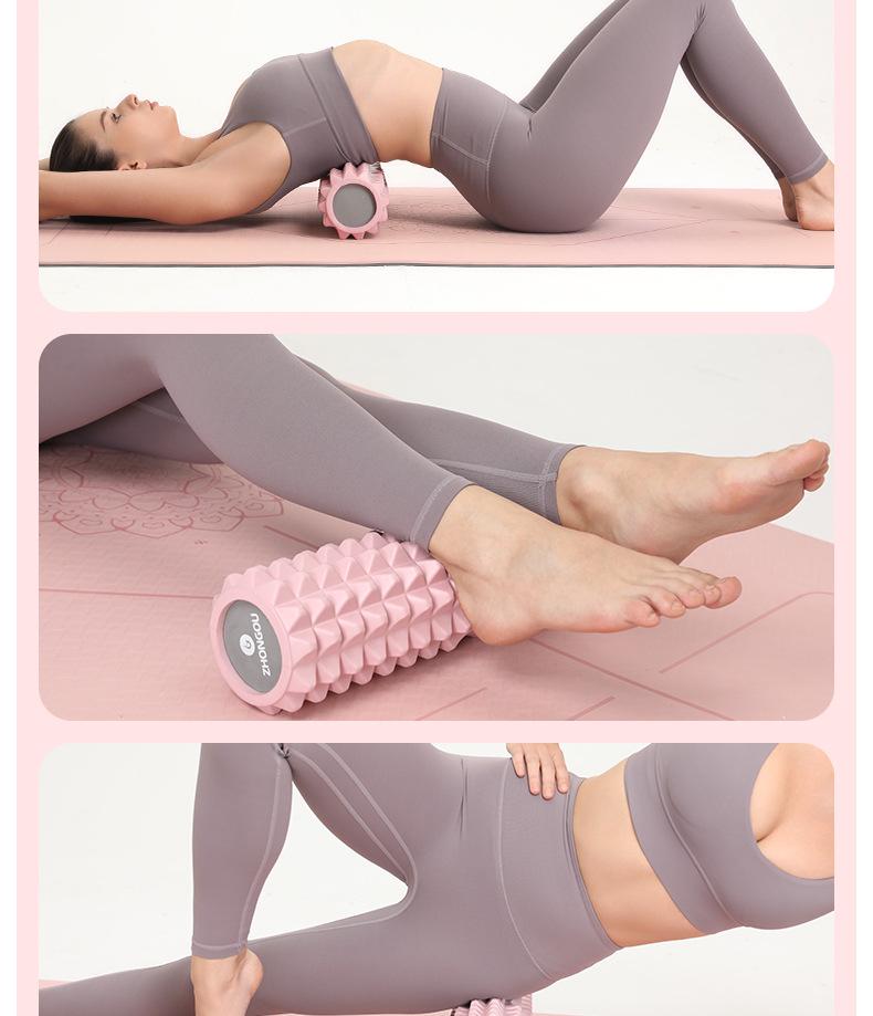 Solid Foam Yoga Roller Wolf Teeth Massage Stick EVA Muscle Relaxer
