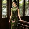 Linxiang Man Cheongsam 1011 New Improved Velvet Retro Old Shanghai Temperament Long Sleeveless Classical Charm Day