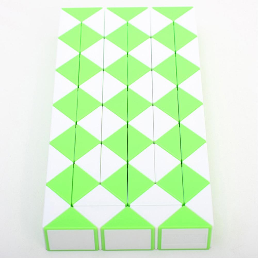 72 KS Links Magic Snake Twist Cubes IQ Puzzle Hračka Skládací pravítko Puzzel 3 roky a výše Děti Intelligence Game