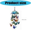 Butterfly Wind Chimes Producing Clear Tone for Balconies and Garden Creating a Peaceful Artistic Iron Design
