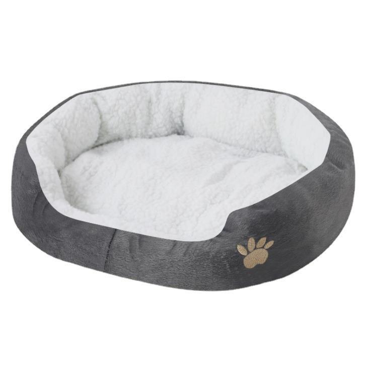 Cozy Lambswool Small Dog House with Pet Mat