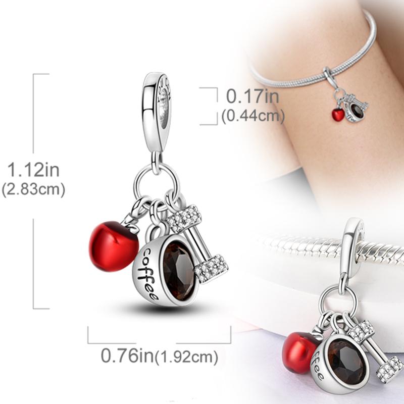 New Original Copper Charms Beads Pendants For Original Bracelet Necklaces Charm Women Diy Jewelry Gifts