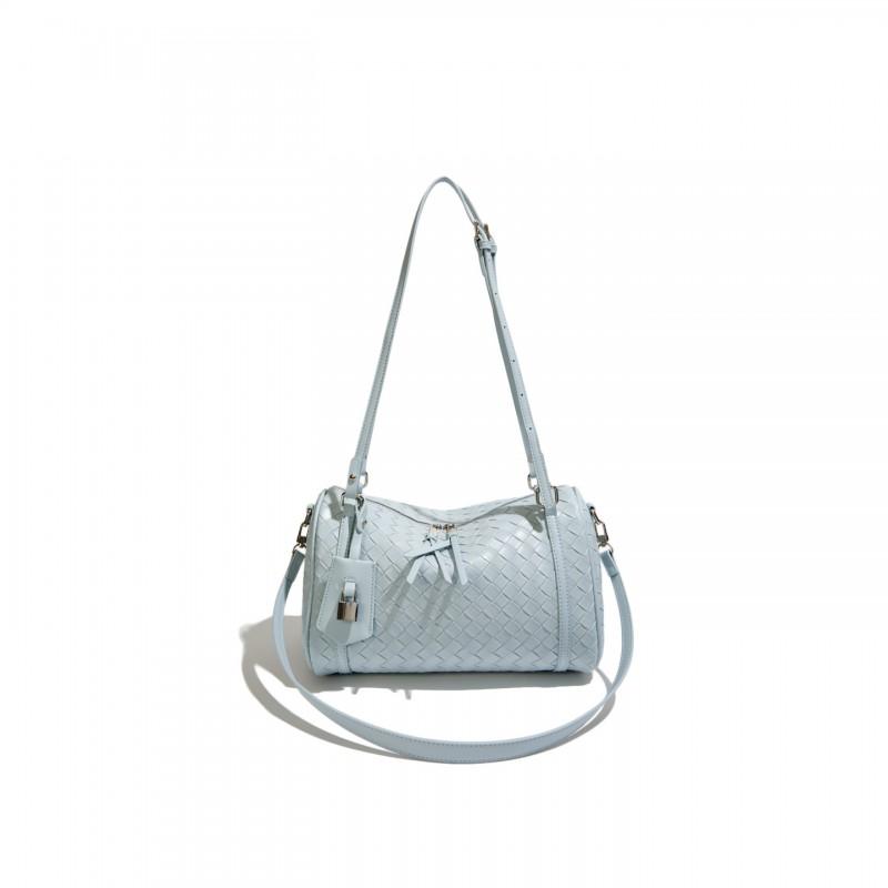 Large Woven Tote Bag Women Soft PU Shoulder With Zip Multi-Compartment Organizer Urban Chic Style