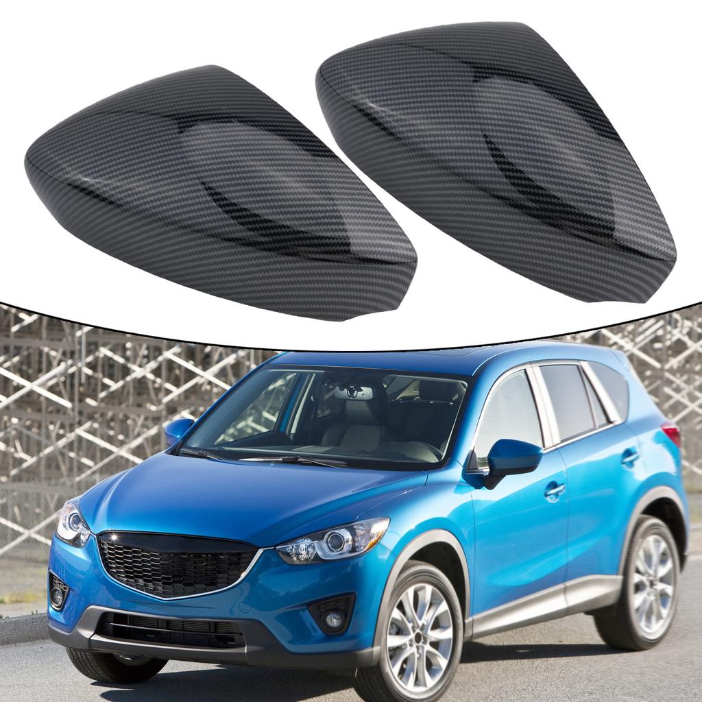 Seitenrückspiegelabdeckung für Mazda CX30, Carbonfaser-Kappenverkleidung, langlebig, einfach zu verwenden, perfekte Passform, verleiht einzigartigen Stil