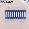10Pcs/Lot 12V/24V Multicolour Led Modules Cob Light Backlight Shop Banner Waterproof Ip65 Decorations Warm White