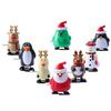 Christmas Spring Toy That Can Walk After Being Wound Up Santa Claus and Reindeer Spring Toy Children's Christmas Gift