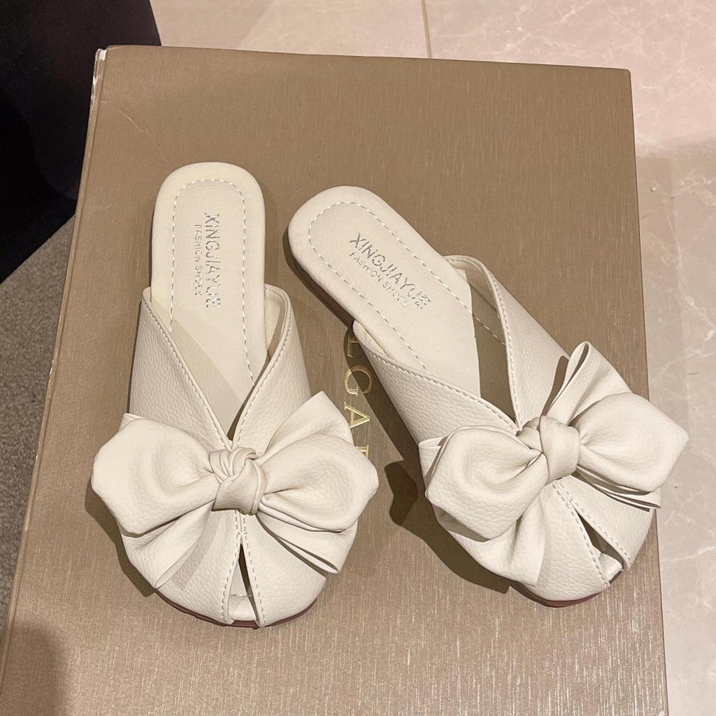 Summer Women's Suede Leather Flat Slippers Fashion Versatile Casual Sandals Home Light Mute Slides for Women Zapatillas De Mujer