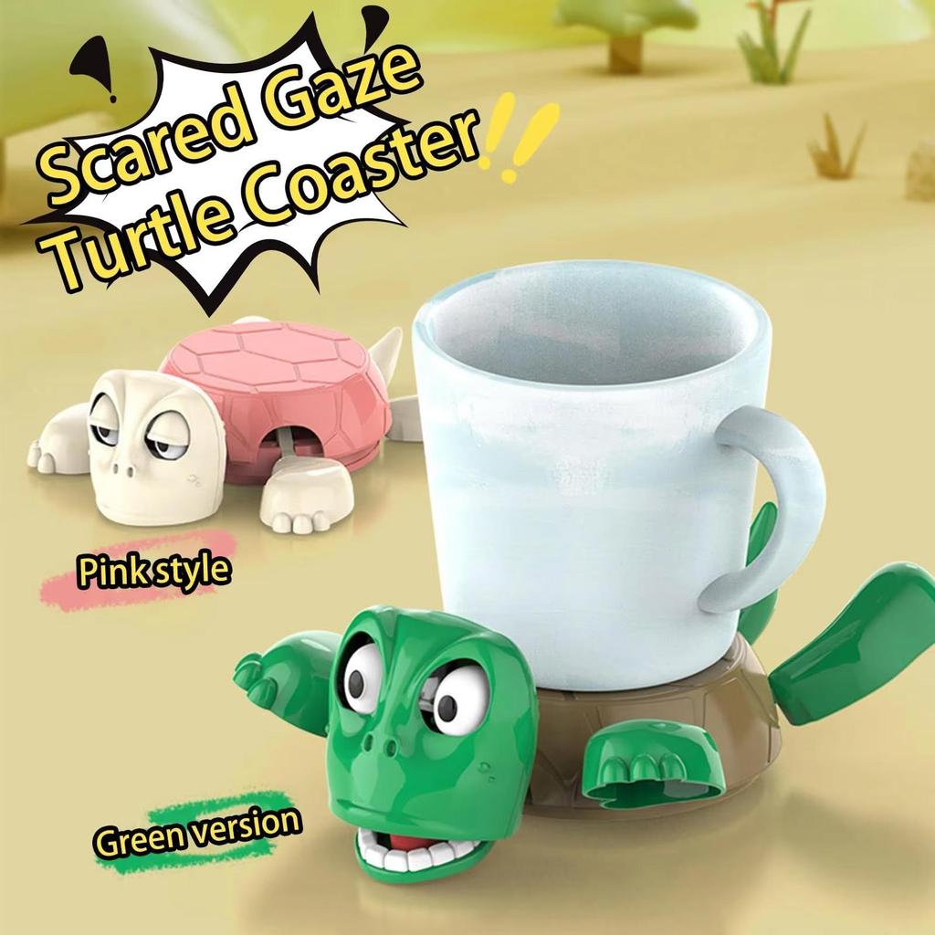 Fun Coaster Turtle Cup Mat Tea Coffee Mug Drinks Holder Anti-Scald Tableware Decorative 3D Printed Ornament Turtle Cup Holder