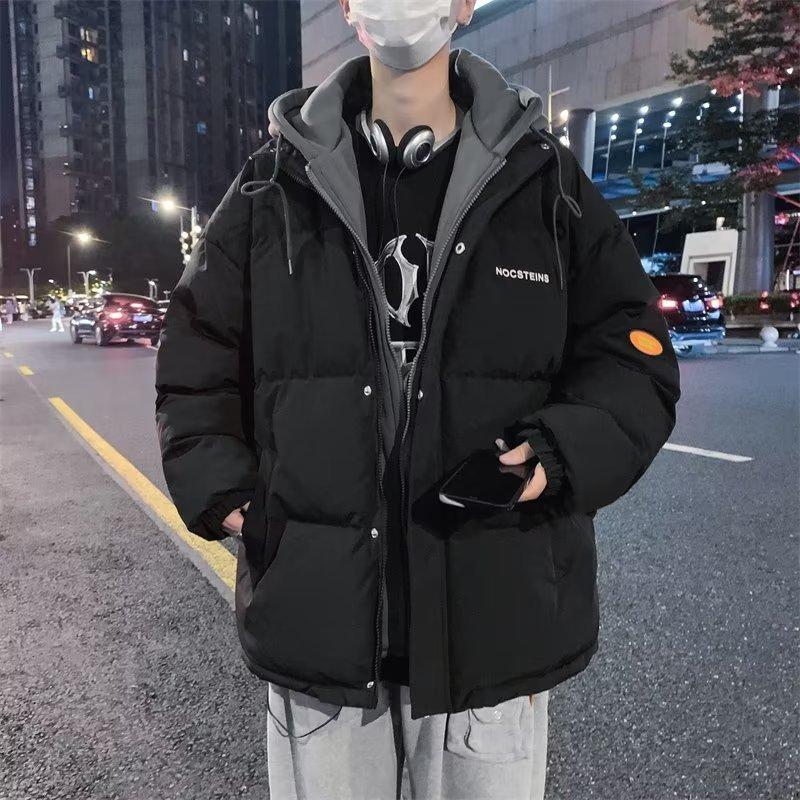 Men's Daily Short Cotton Jacket Casual Style Warm Winter Coat