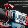 Trapano avvitatore a percussione senza fili Oulaide 21V Brushless Spina CN (adattatore incluso)