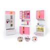 Children'S Kitchen Toy Set Simulation Mini Kitchenware Refrigerator Model Girls Play House Toy Gift Box