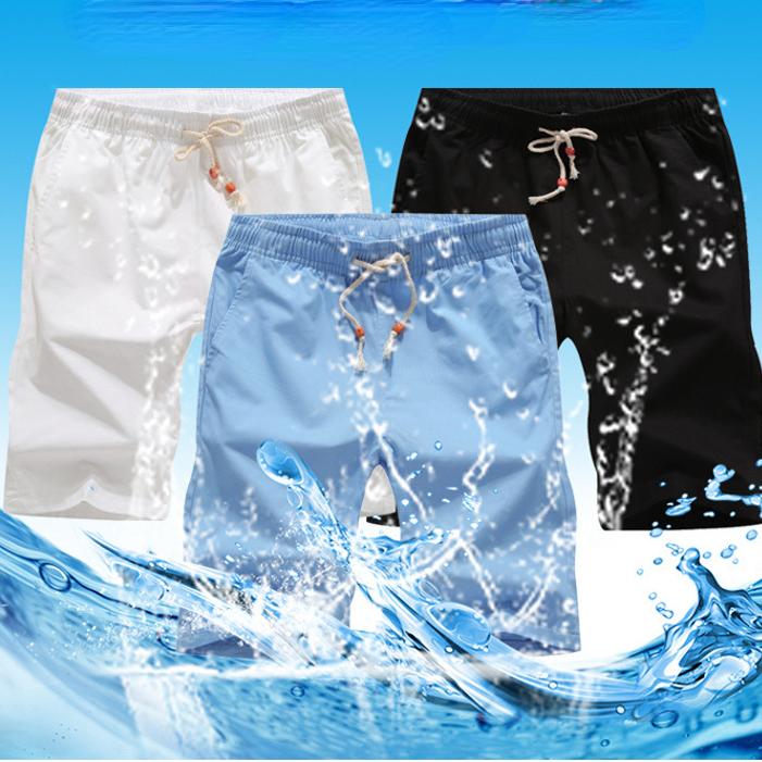 Pantaloni sport pentru bărbați de vară Pantaloni tăiați la modă Pantaloni supradimensionați pentru plajă cu uscare rapidă