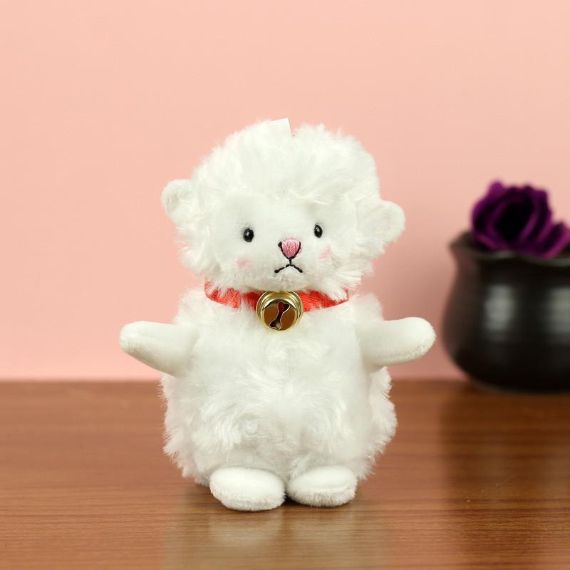 

Lovely Bell Sheep Plush Keychain Unique Lamb Figure Cute Keyring For Fashionable Girls