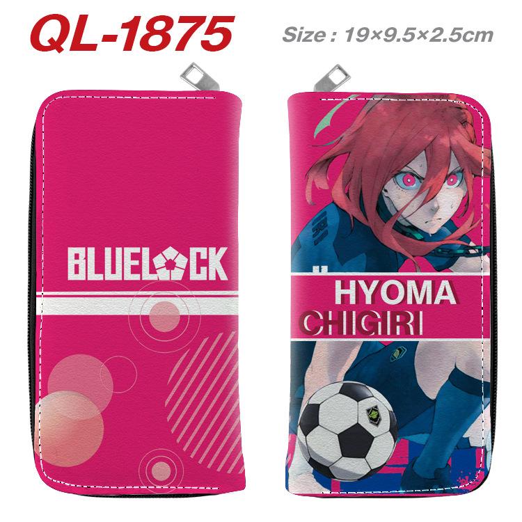 Blue Lock Anime Long Wallet Colorful Zipper Purse Handbag Card Holder Coin Bag Blue Lock Merchandise 1pcs