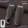 Car Key Case Cover Shell For Porsche Panamera Spyder Carrera Macan Boxster Cayman Cayenne 911 970 981 991 Keychain Accessories