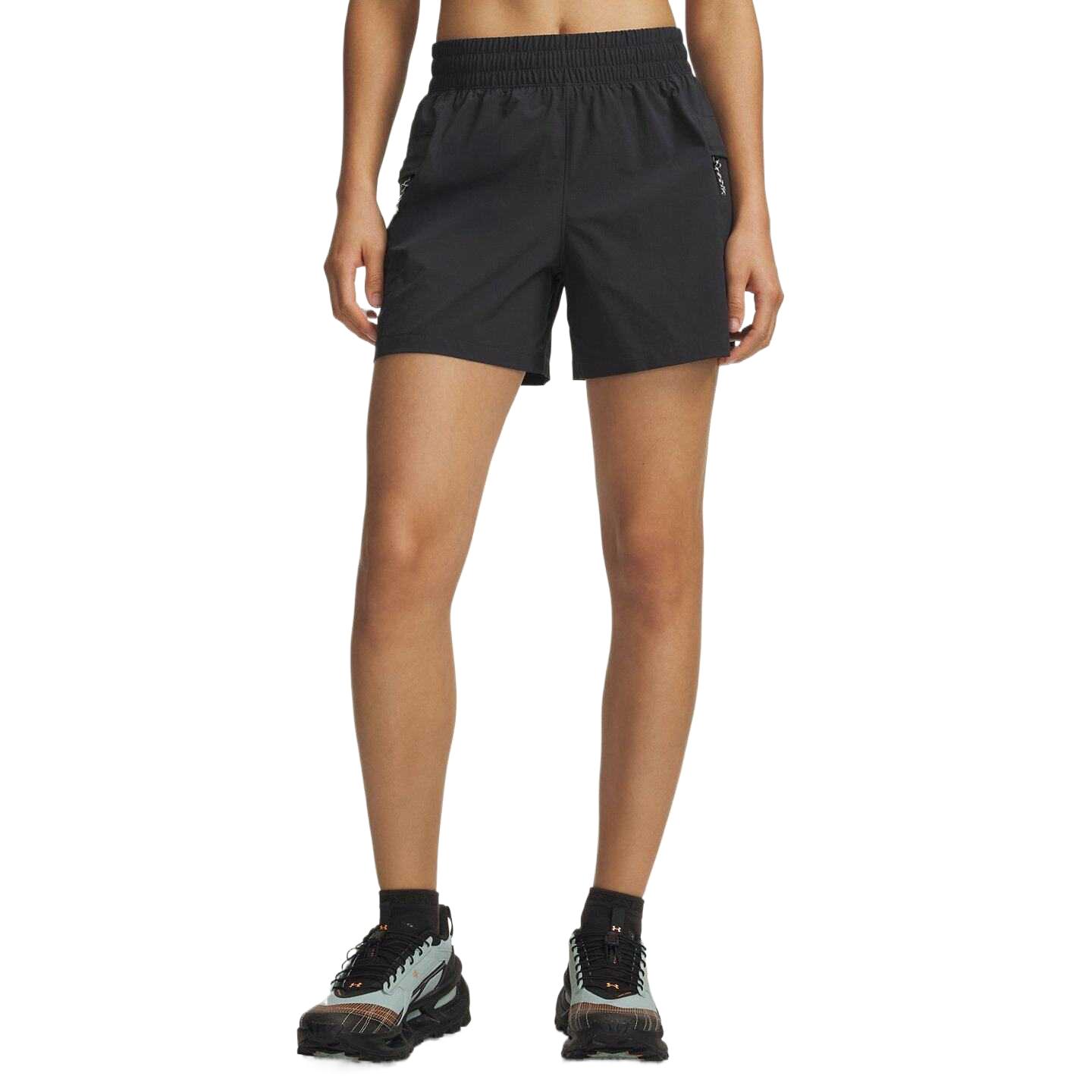 Under Armour Explor Hike Tech Solid Mid-Rise Loose Outdoor Sports Shorts Women shorts 6009565-016 S