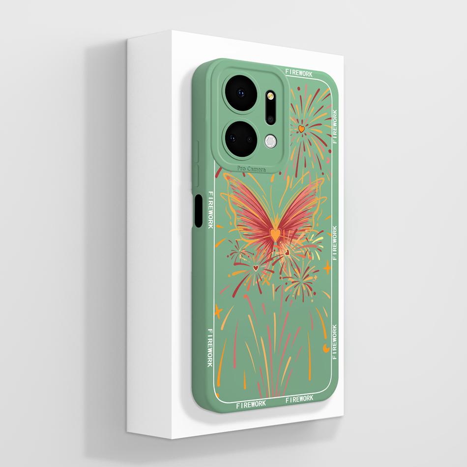 Für Honor X7 X7A X7C X7D X70 Hülle Anime Faule Katze Funda Für Honor X 7 Weiche Flüssigsilikon Handy-Rückseite Vollschutzhülle