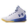 Under Armour Curry 1 Retro Dub Nation 2021 Męskie Sneakersy Białe Taxi Królewskie 3024397-100