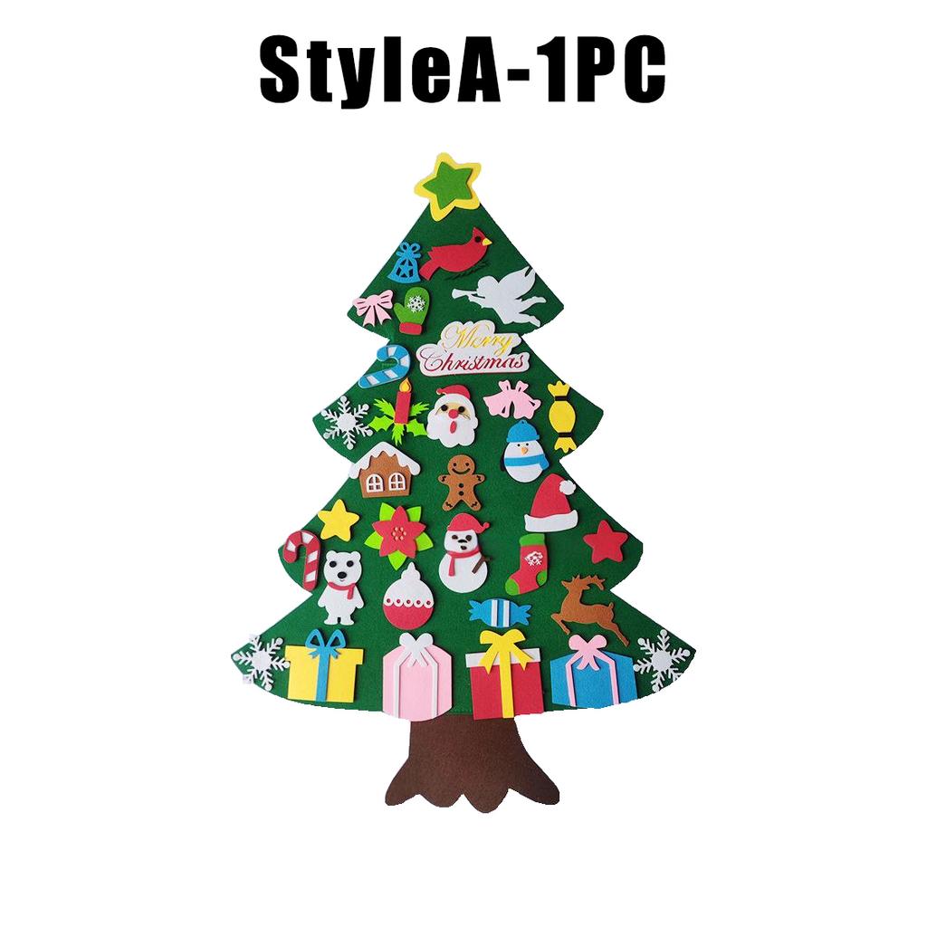 Weihnachtsdekoration Kinder Handgemachtes Ornament Pädagogischer 3D-Baum Neu Filz Vliesstoff Weihnachtsbaum
