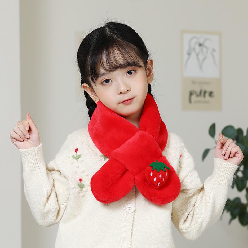 Children's Plush Warm Scarf - Boys & Girls Winter Neck Gaiter, Trendy Christmas Gift for Kindergarteners