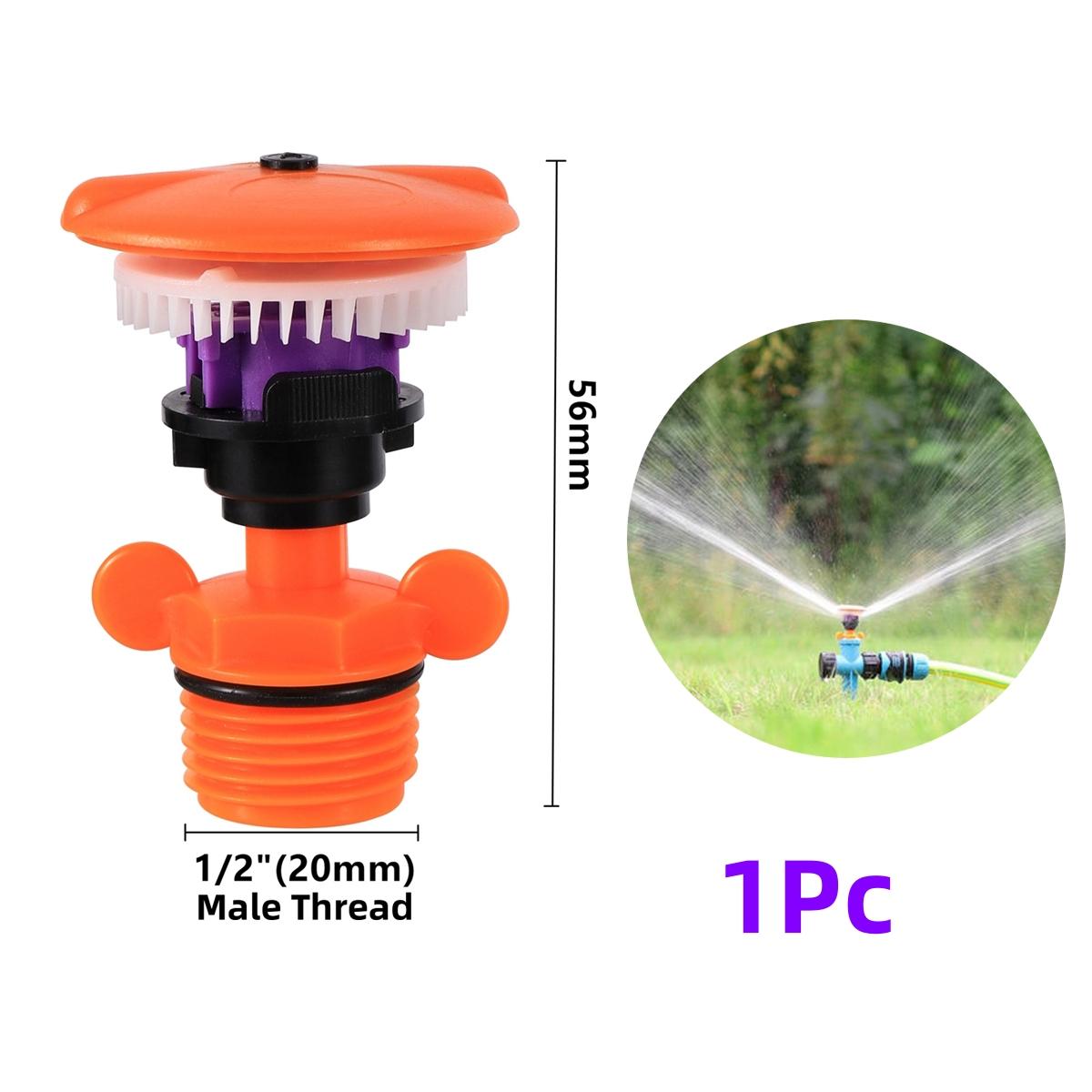 

360 Degree Rotating Jet Sprinkler Nozzle 1/2 Male Thread Garden Lawn Farmland Irrigation and Watering Sprinkler Head 1/5/10Pcs