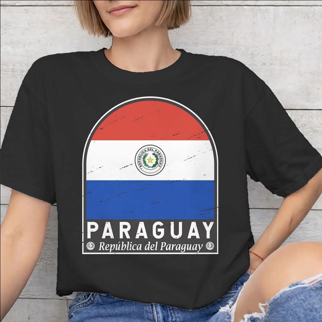 Paraguay Flag Tee Shirt for Unisex Unisex Gift T Shirts Cotton Clothes