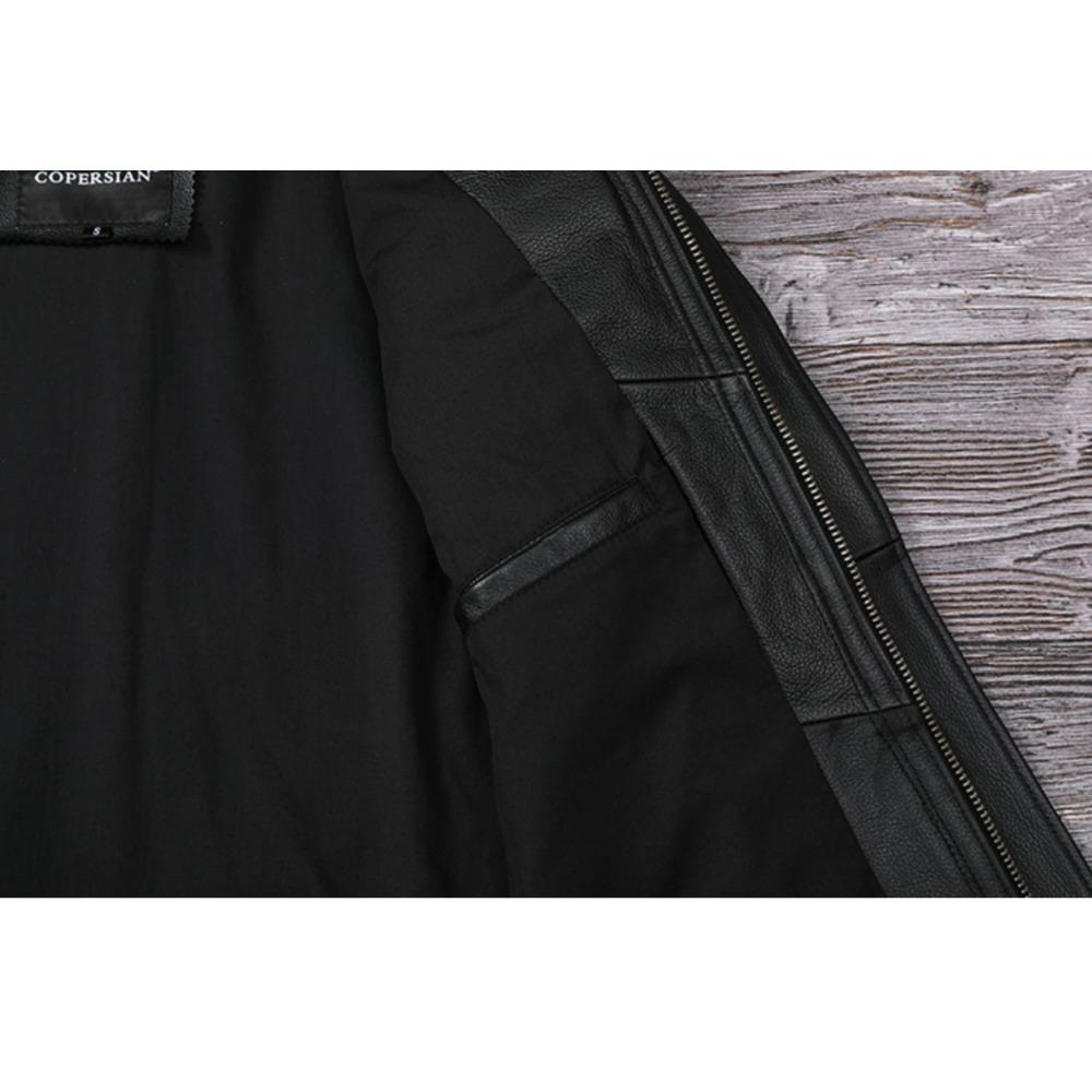 Chinese Size Men Leather Jacket Style Genuine Cowhide Coat Soft Slim Fit Spring