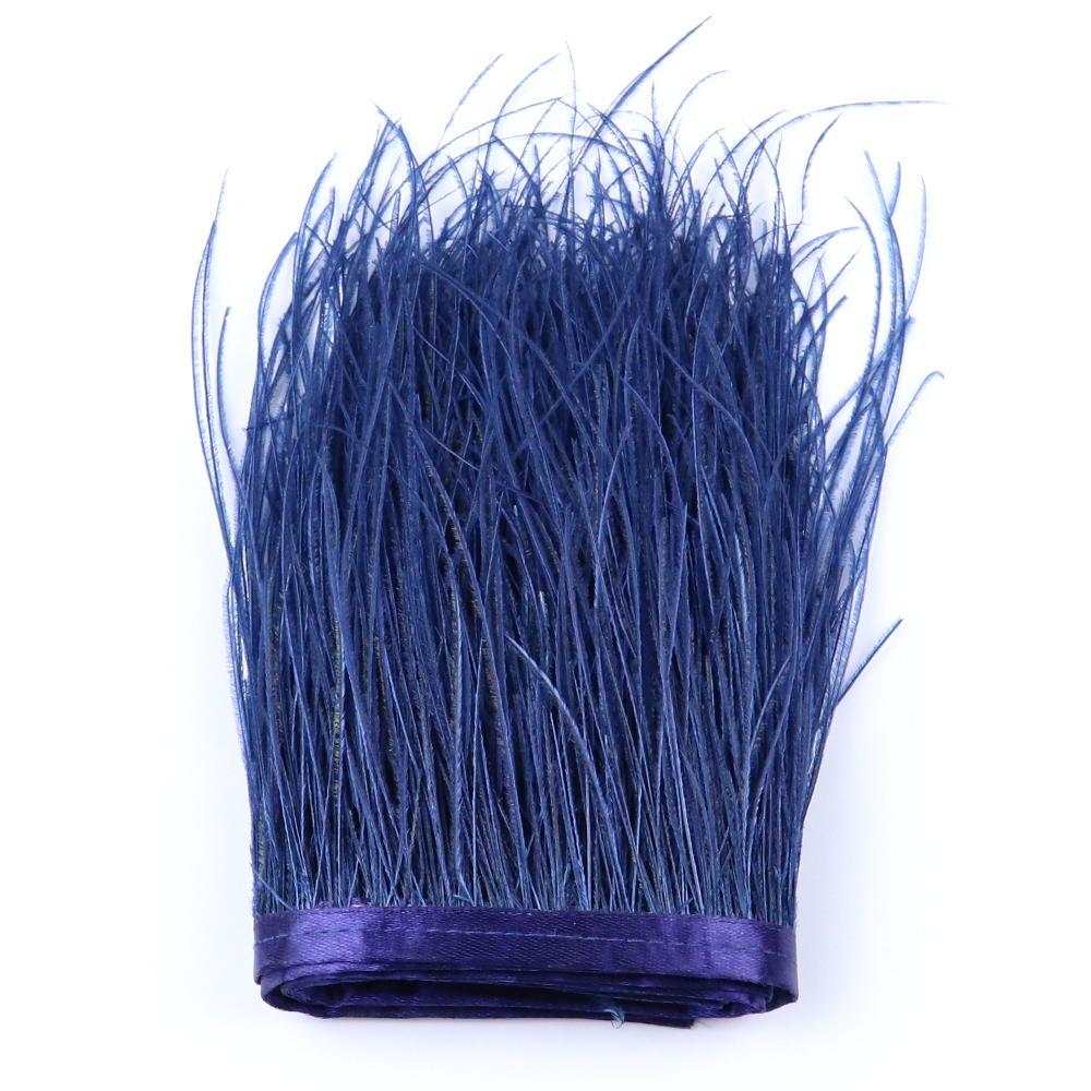 13-18см Натуральные перья павлина Бахрома Отделка Окрашивание Перья павлина Свадебное платье Декоративное перо Для DIY поделок Кастом 1M