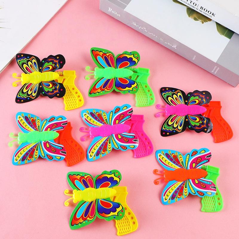 

10Pcs Jumping Butterfly Toys Colorful Launcher For Children s Day Baby Birthday Party Favors Gift Pinata Filler Treat Bag one size