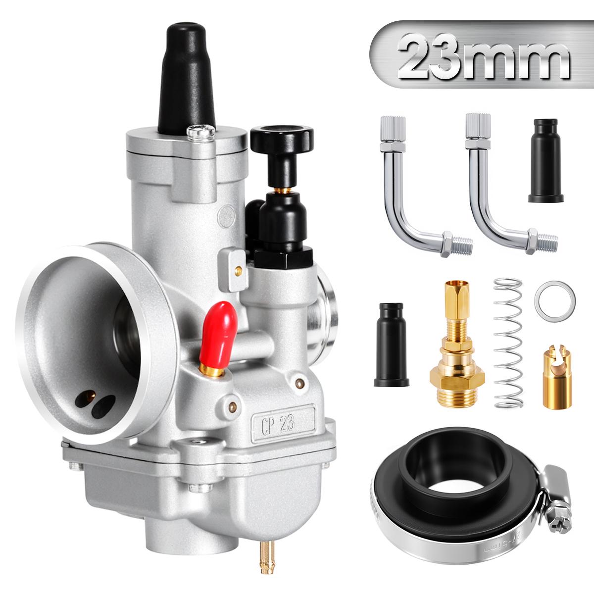 

ZSDTRP Universal Carburettor Polini CP 15/17.5/19/21/23/24mm with Air Filter Connection Choke kit 23mm